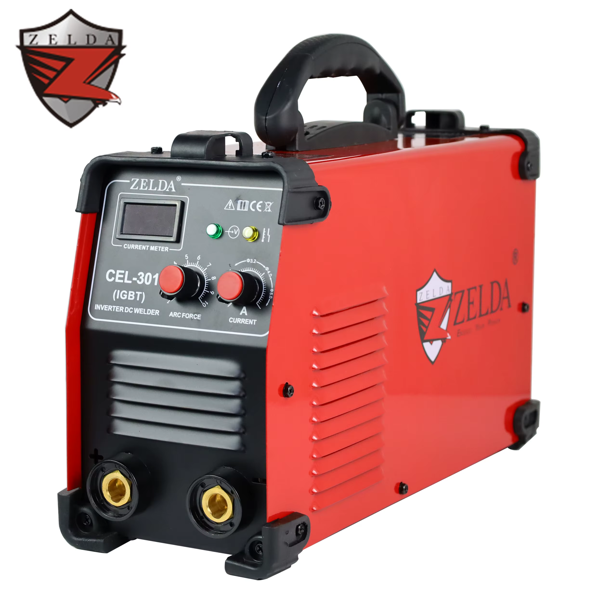ZELDA Portable 220V MMA Welder with DC Motor New 301A Pilot Arc Current ARC Welding Machine Manual Inverter Welder