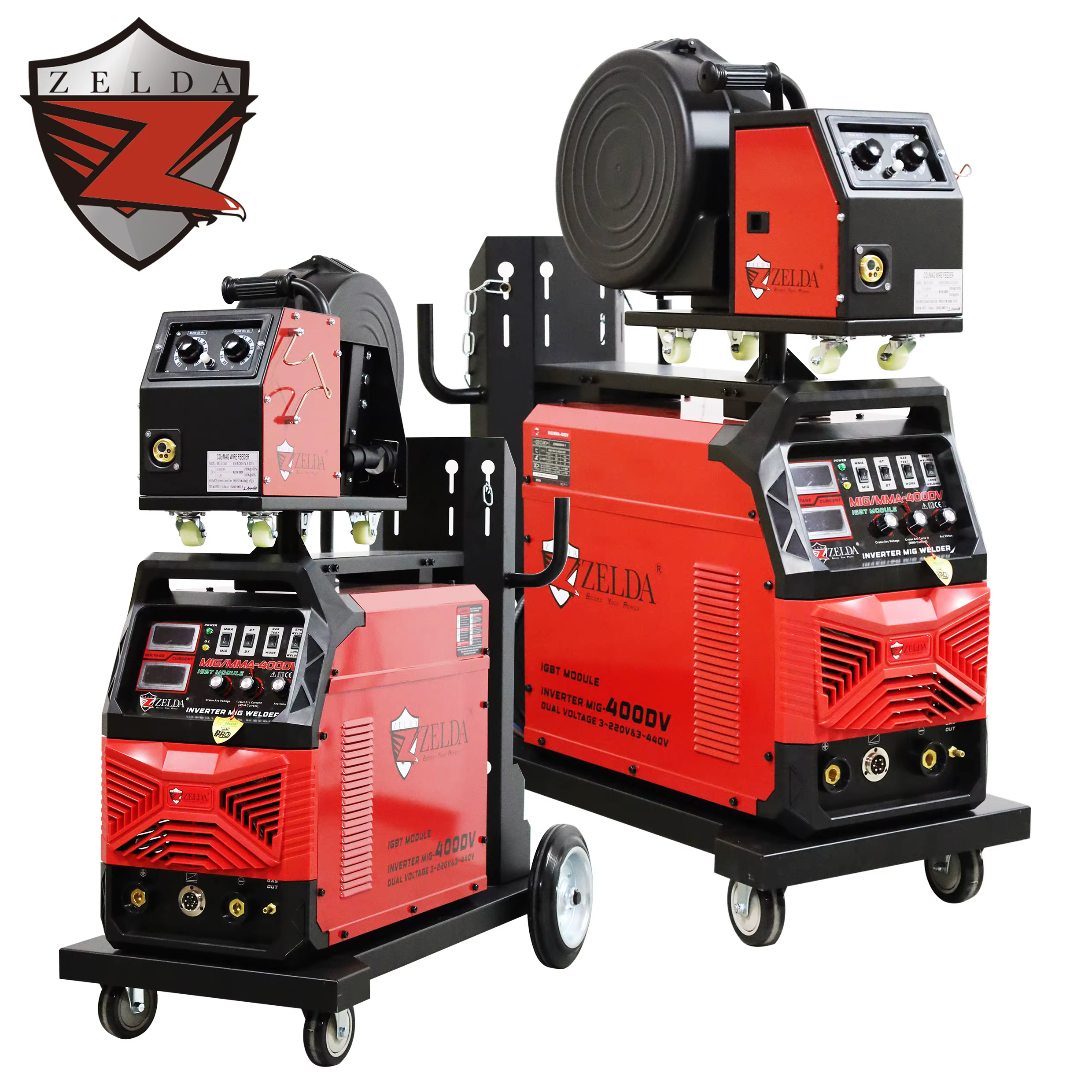 High Quality Industrial Grade  Mig Mag Welding Machine 400 Amp 220V 440V for 15kg Wire Spool