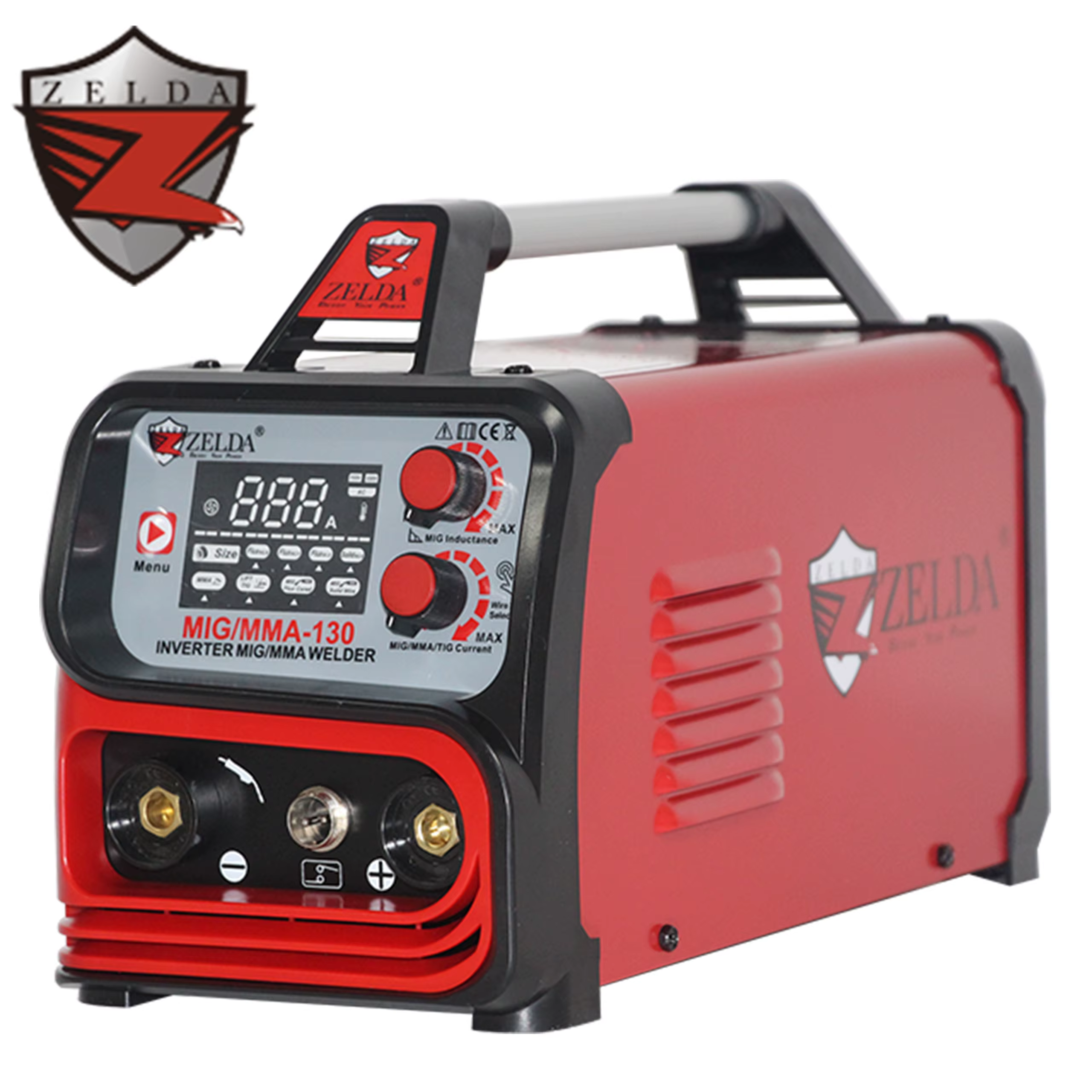 Zelda Portable MMA Lift-TIG MIG Gasless Welding Machine 3 in 1 MIG Welders 1kg Flux Cored Wire 220V Inverter MIG Welding.Machine