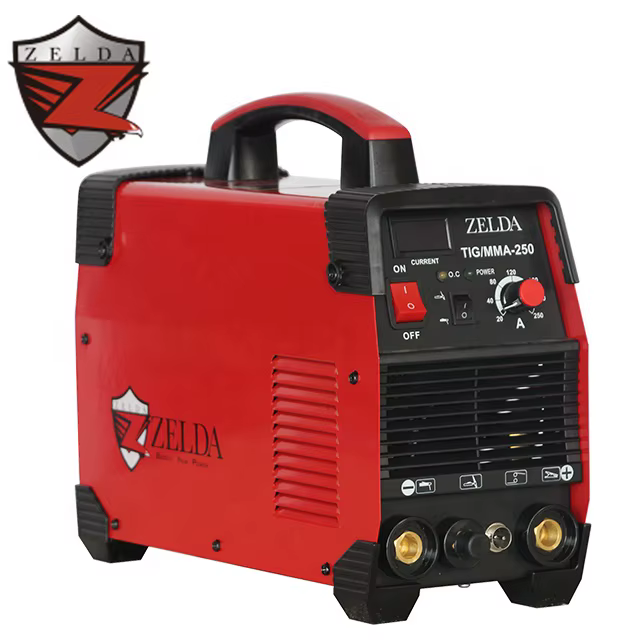 Zelda Portable 250Amp TIG Dc Motor 220V Welding Machine 3PCB Mosfet Arc Welder TIG 2 in 1 TIG Welding Machine