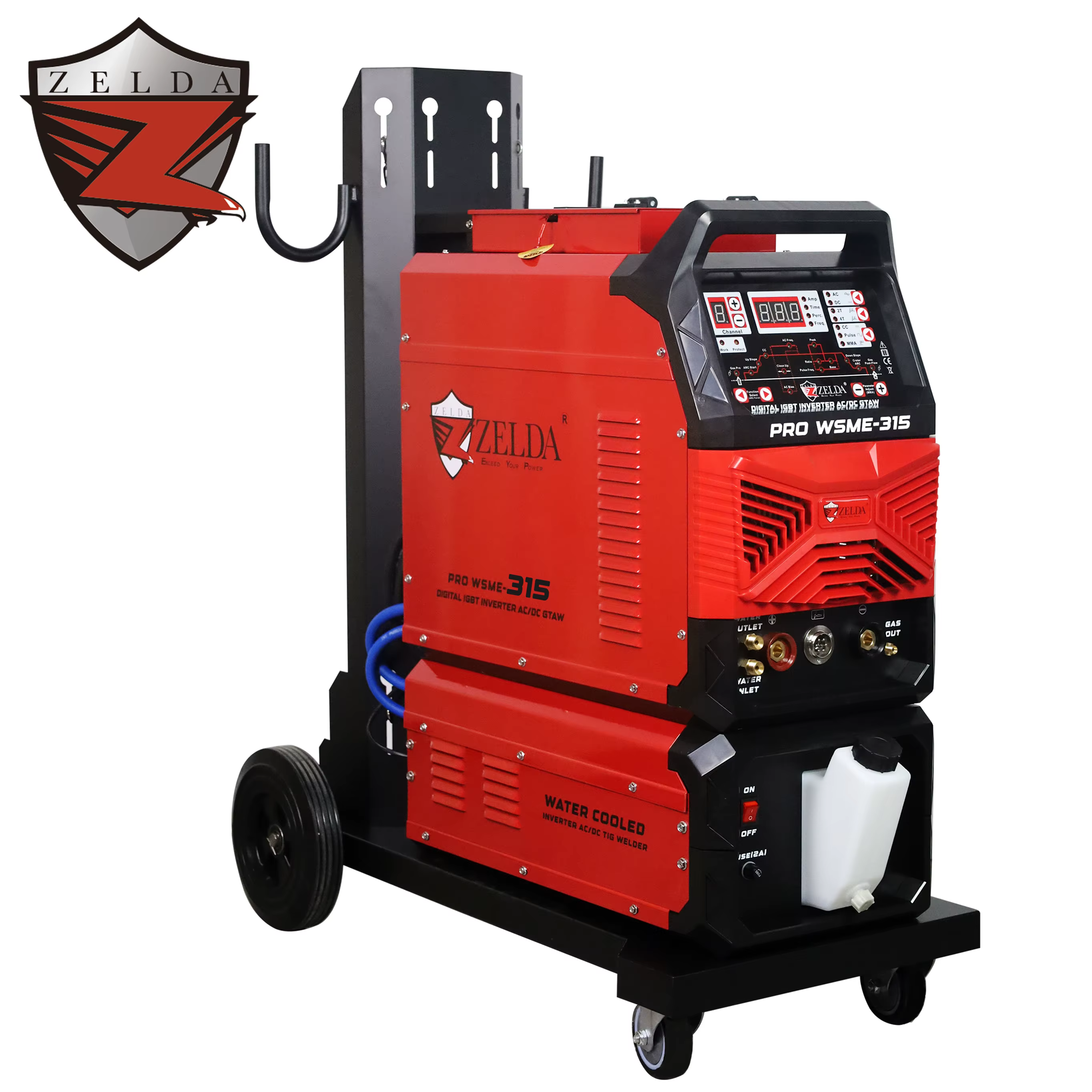 ZELDA TIG AC DC Pulse Water tank Tig Welding Machine Tig Welder Ac Dc 3ph 380v Industrial Welding Aluminum