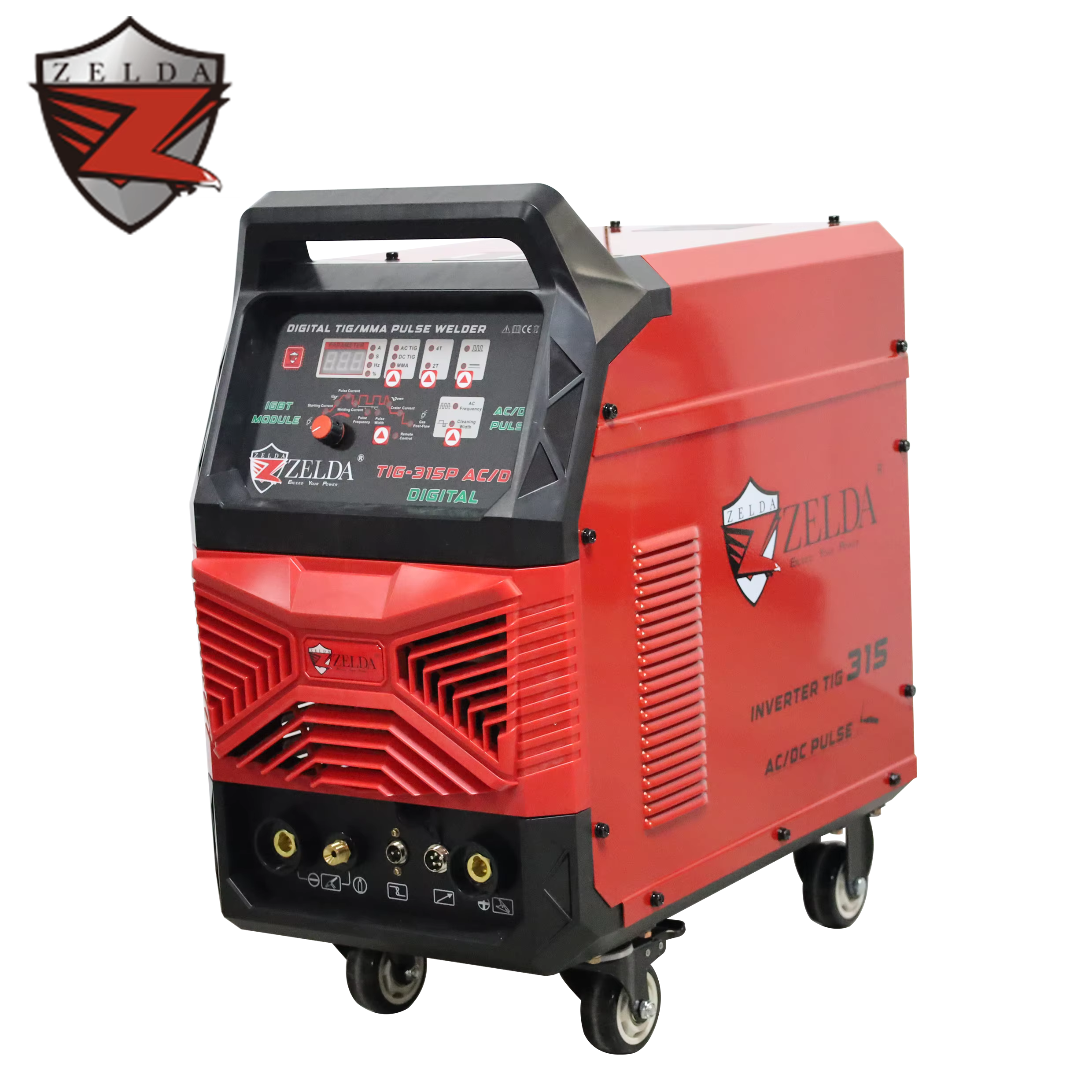Zelda  Poste Souder Tig Ac Dc  315 Pulse  Copper Stainless Steel Aluminum Welder Inverter TIG AC DC Tig Welding Machine
