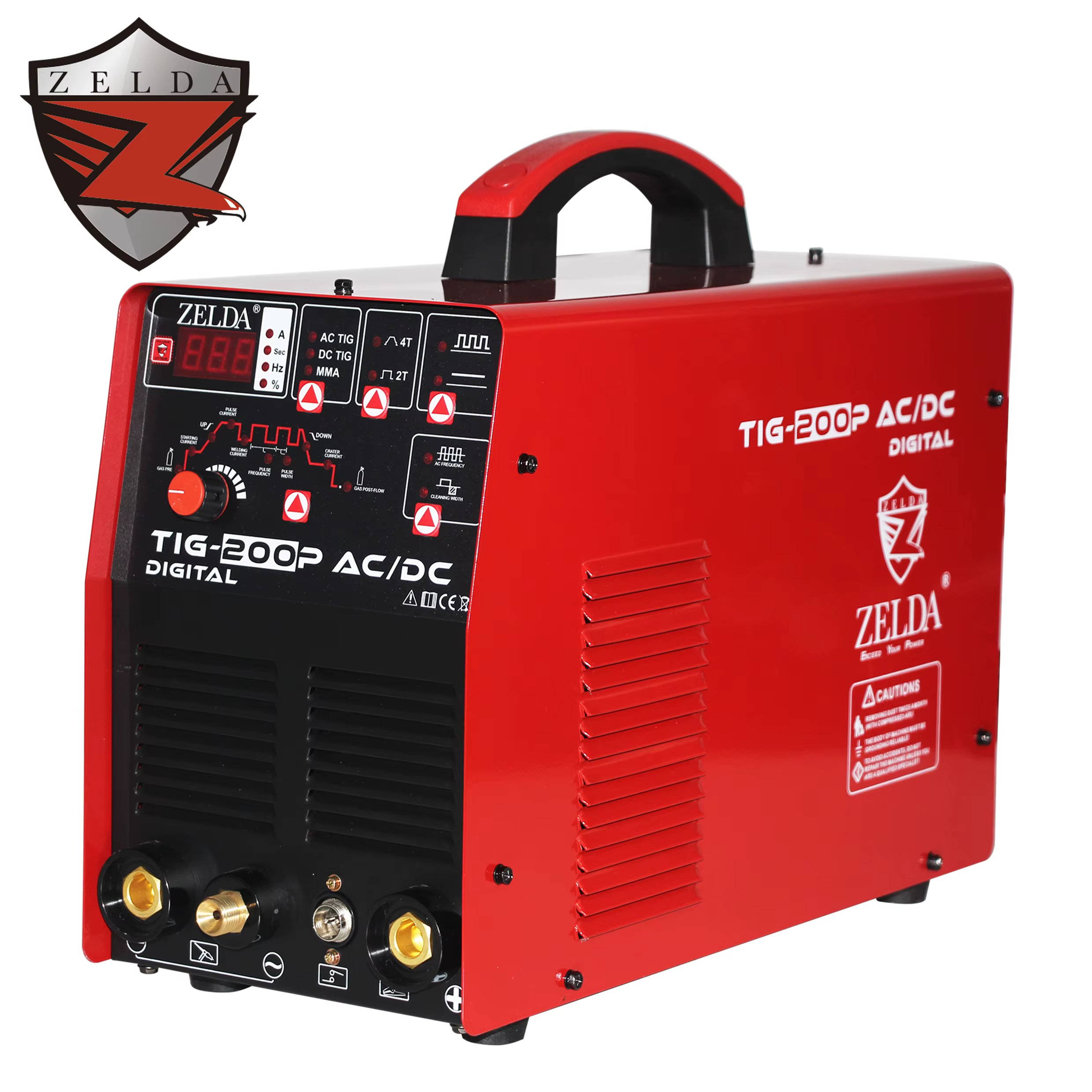 Zelda Poste Souder  TIG 200  IGBT AC DC TIG/MMA Welder with 220v Inverter Welding Machine