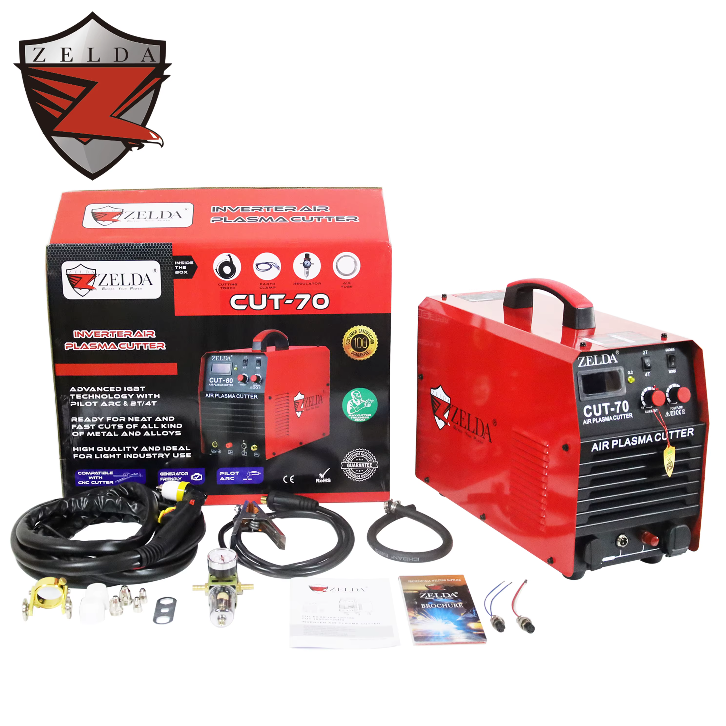 ZELDA 220v air Plasma Cutting Machine CUT 70 Cutting 18mm Can Work with Plasma Cnc