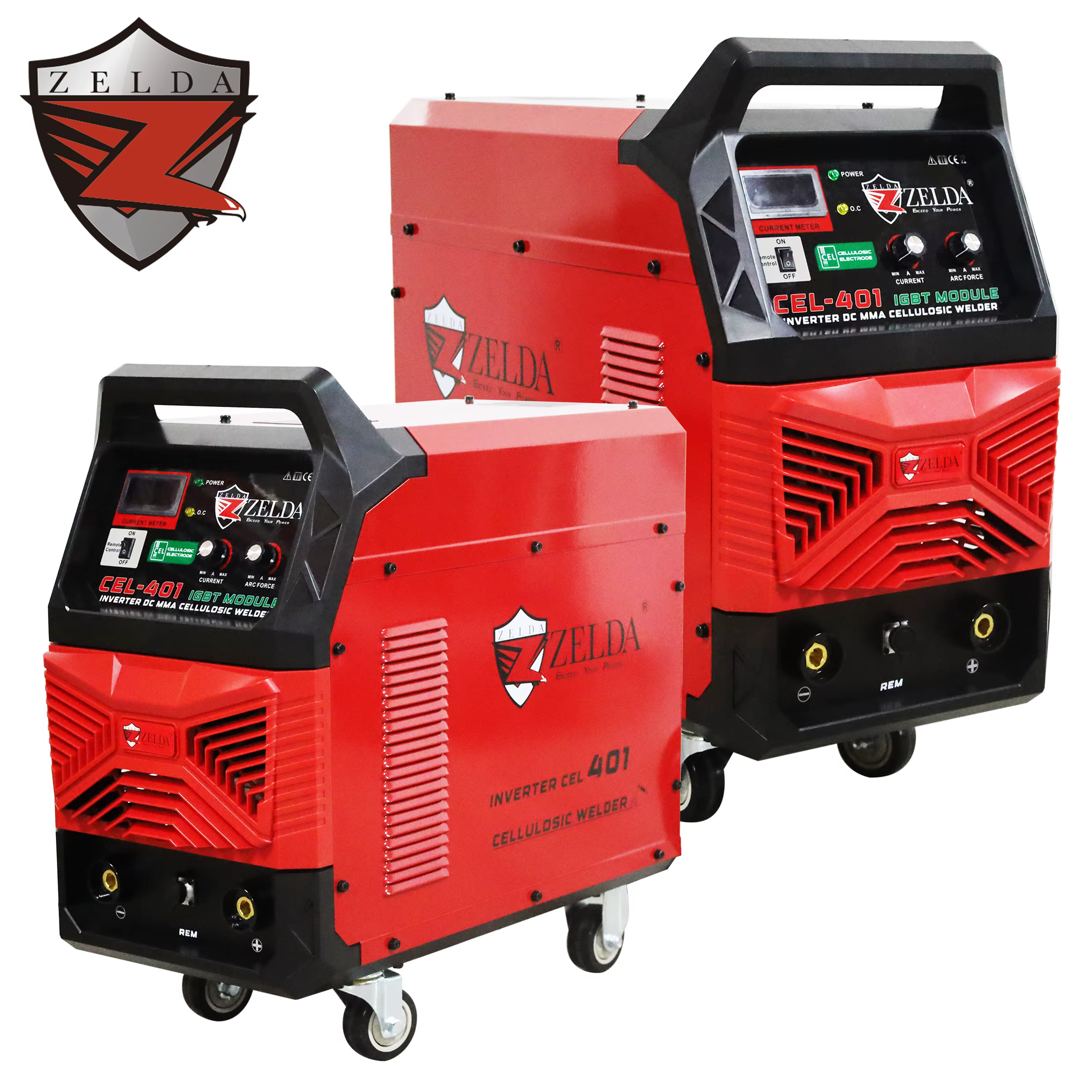 Zelda 3ph 220v 440v Dual Voltage Use Cellulose Electrode in Stock CEL 401A Welding Machine
