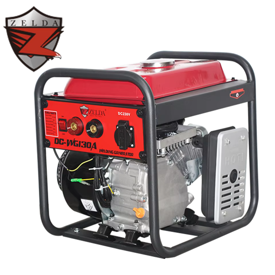 Zelda Wholesale High Quality Electric Gasoline Generator 208cc Welding Generator 130A Welding Machine Generator