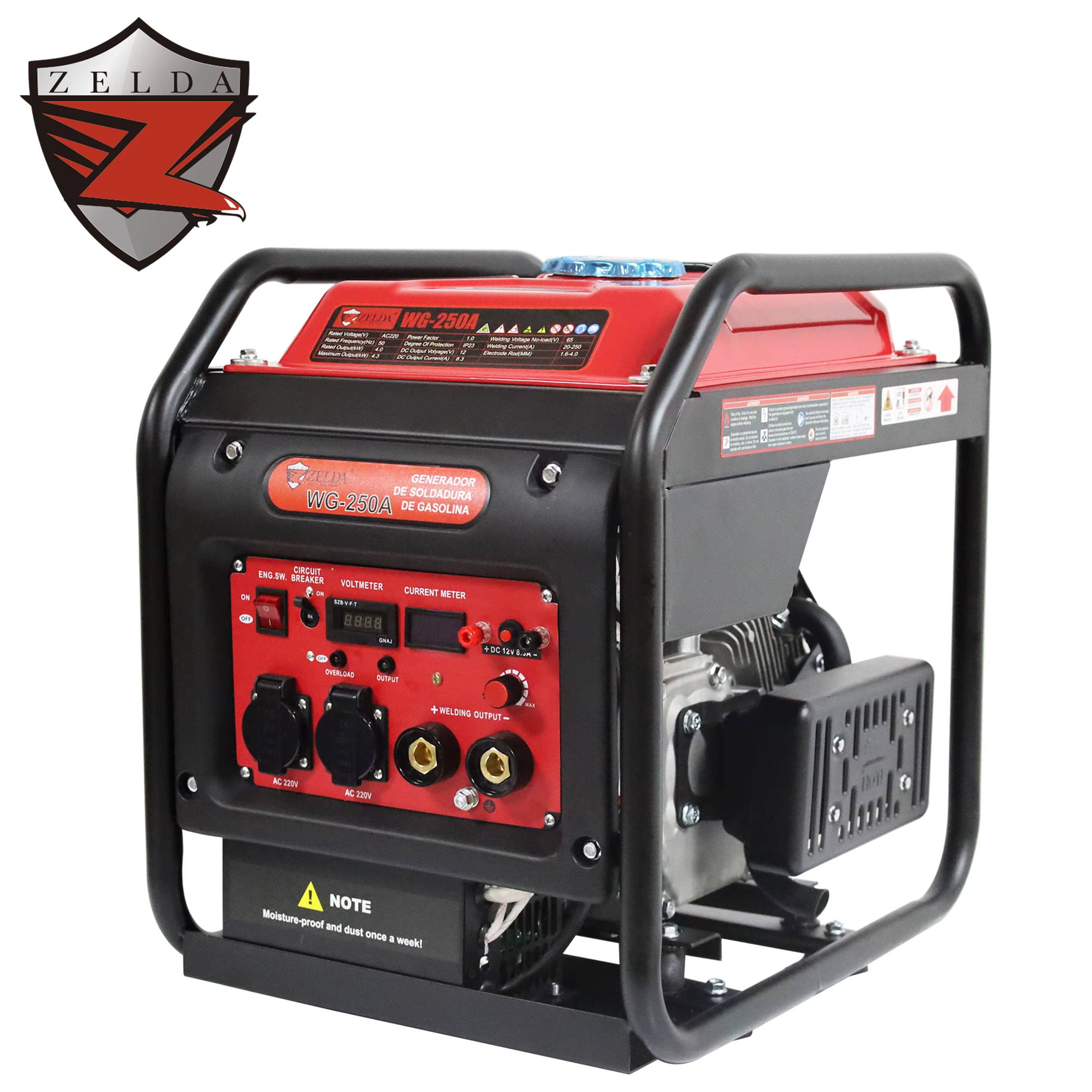 Other Arc Welders Electricity Generation Welding Machine Gasoline Generators 250A Magnet Inverter Welding Generator