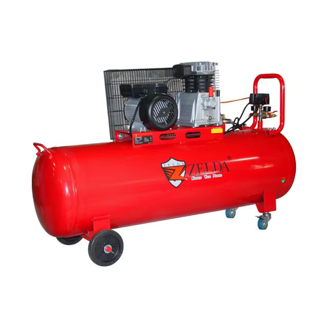 Zelda 220v 50Hz Belt Driven Piston with 200L Tank Pneumatic Tools 3HP Air Compressor