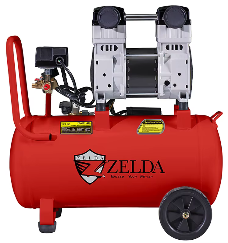 ZD8001-30L Mini 220V 8 Bar Silent Air Pump Compressor Oil-Free Customizable OEM for Industrial Use Available for Sale
