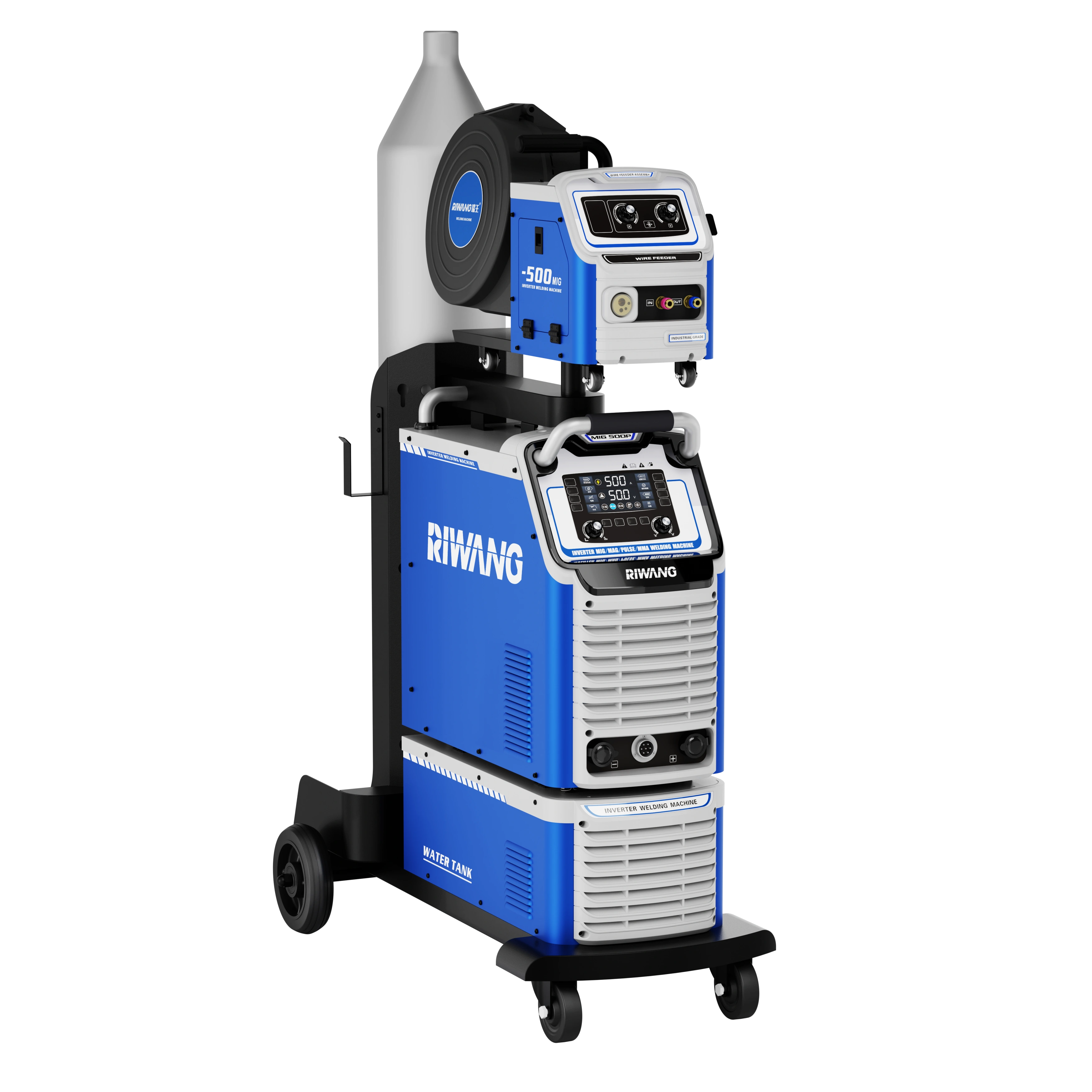 High Efficiency 500A MIG Welder 500P Inverter with Double Pulse Technology Speedy Aluminum Welder on Sale