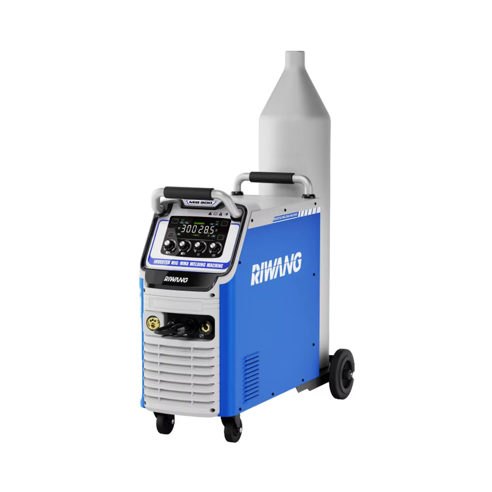 Riwang MIG-300 Electric IGBT Inverter MIG Welder Machine with CO2 Support 380V Input for Industrial Use