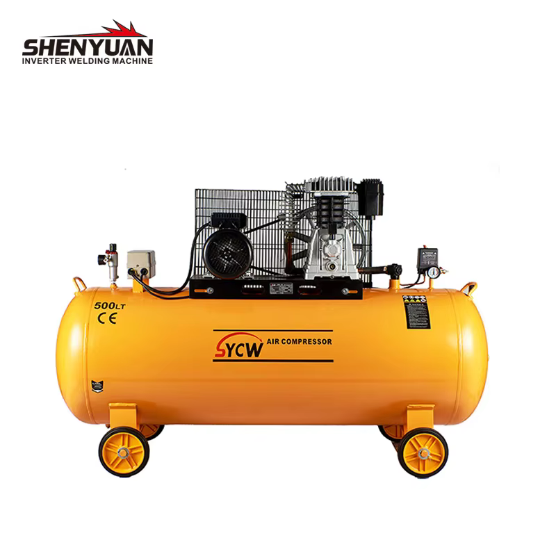 Industrial Grade Large Capacity Belt Driven air Compressor 500 Liters Customizable logo 5.5 HP 600L/MIN Cfm air Compressor