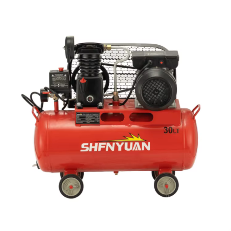 SHENYUAN Industry Belt Driver 1HP 30L Piston Air Compressor Machine Prices Portable