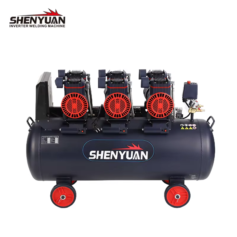 SHENYUAN 5.04KW Piston Small Air Compressor  Portable  Air Compressor High Speed Oil Free Air Compressor SYW1680*3-150L