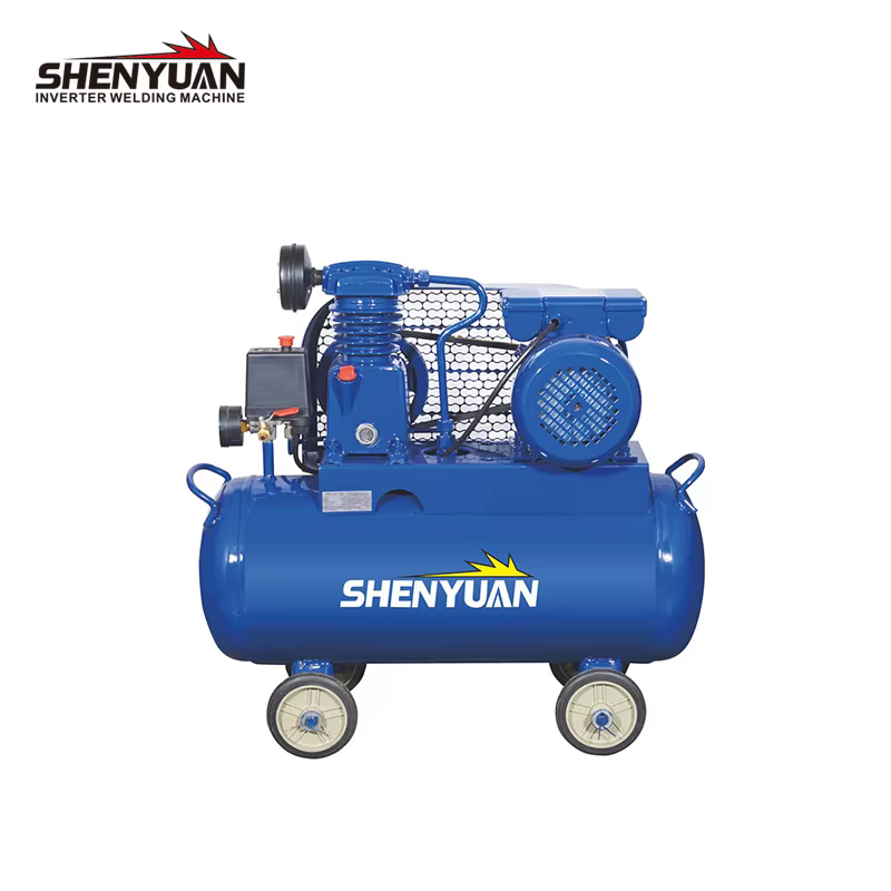 Portable High Power Lubricated Belt air Compressor 8bar 1100speed Household Industrial 30L Small Belt air Compressor