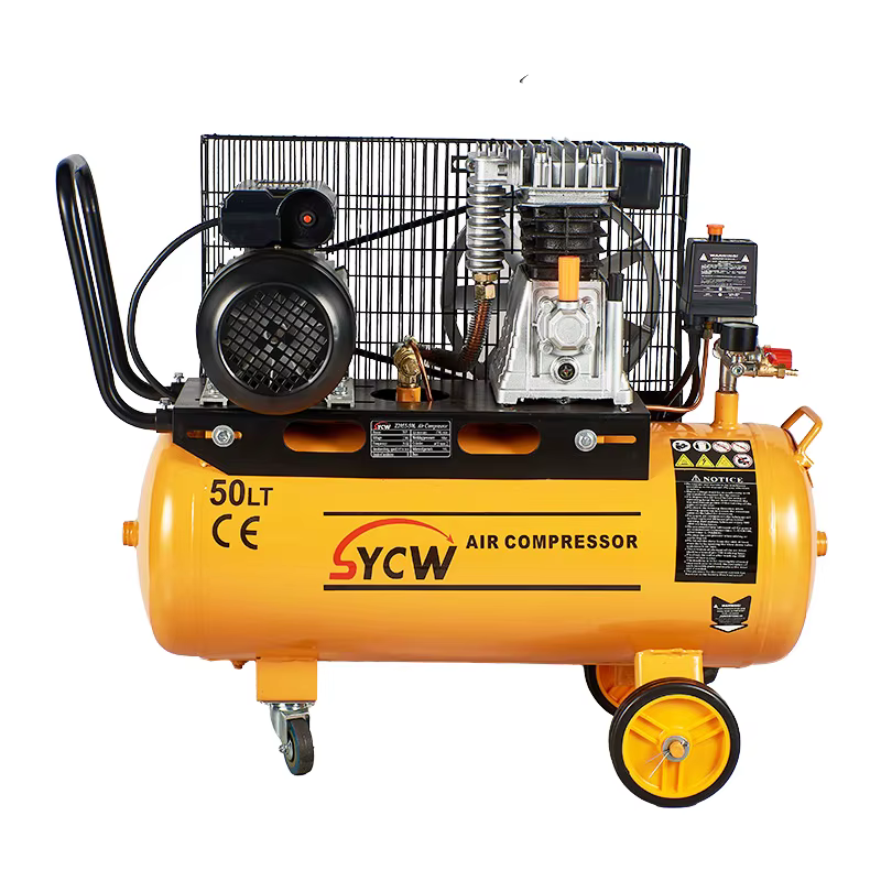 Compresor De Aire Silencioso Manufacturer Mobile Belt Drive Air Compressor for Painting