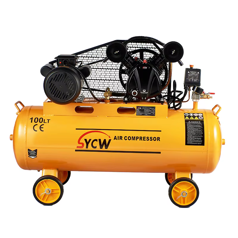Compresseur Silencieux High Performance Powerful Output Belt Driven Air Compressor Machine for Workshop