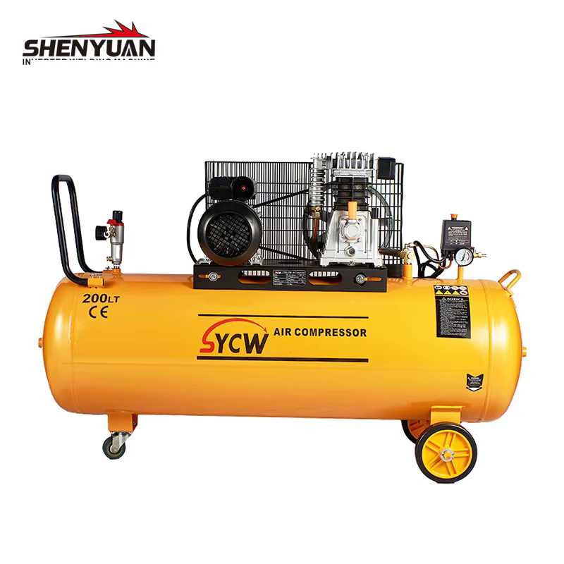 New Customizable logo 200 Liters Large Capacity air Compressor Belt Conveyor High Quality Guarantee 3HP air Compressor