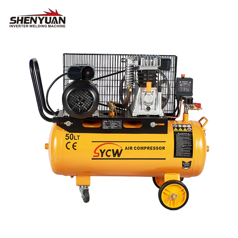 SHENYUAN Reciprocate Piston Small Air Compressor 100L Tank Noiseless Airflow Craftsman Belt Driven