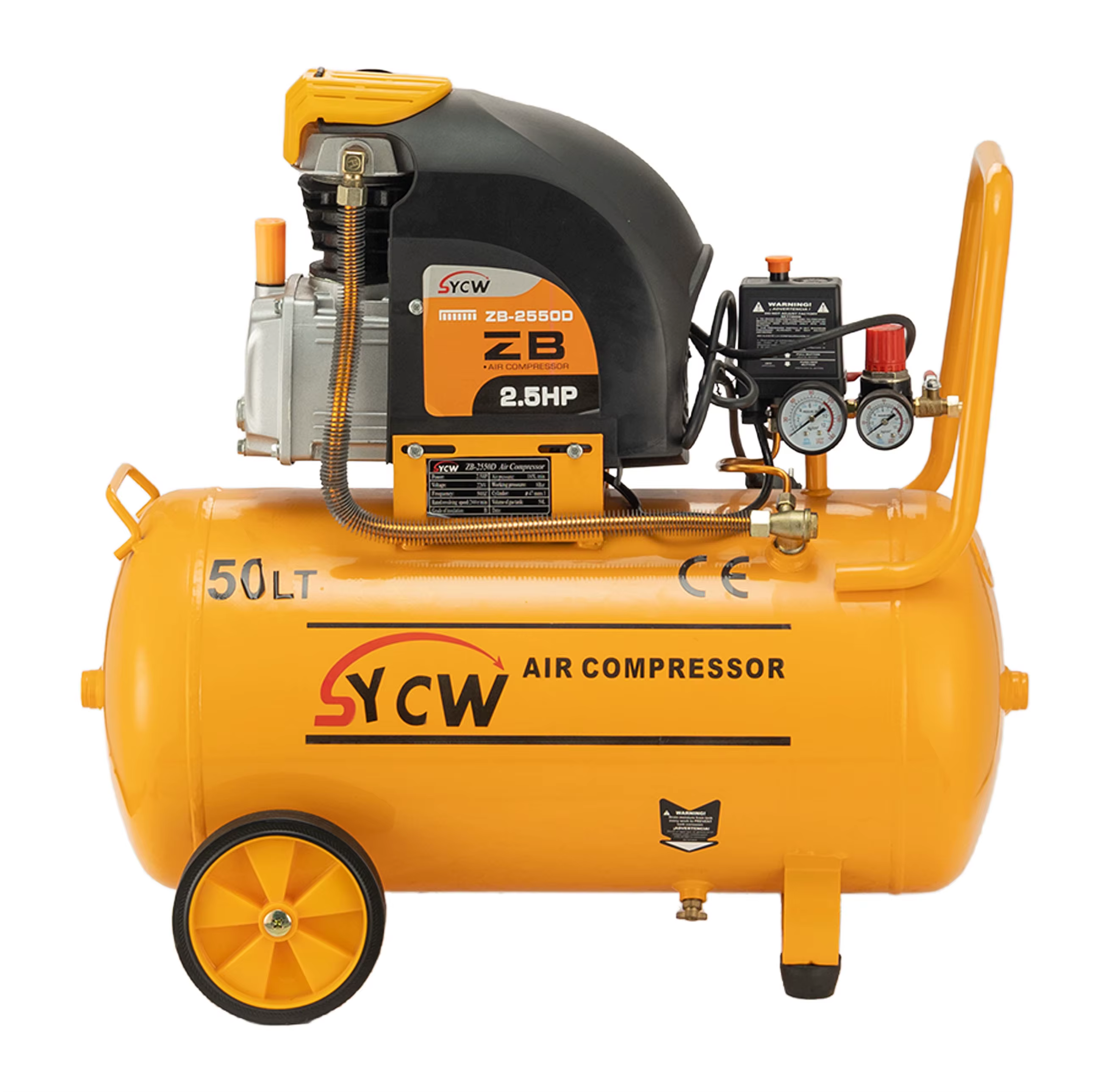 SHENYUAN  2.5HP 1.8KW Piston Small Air Compressor  Portable  Air Compressor Direct Drive Air Compressor ZB-2550D