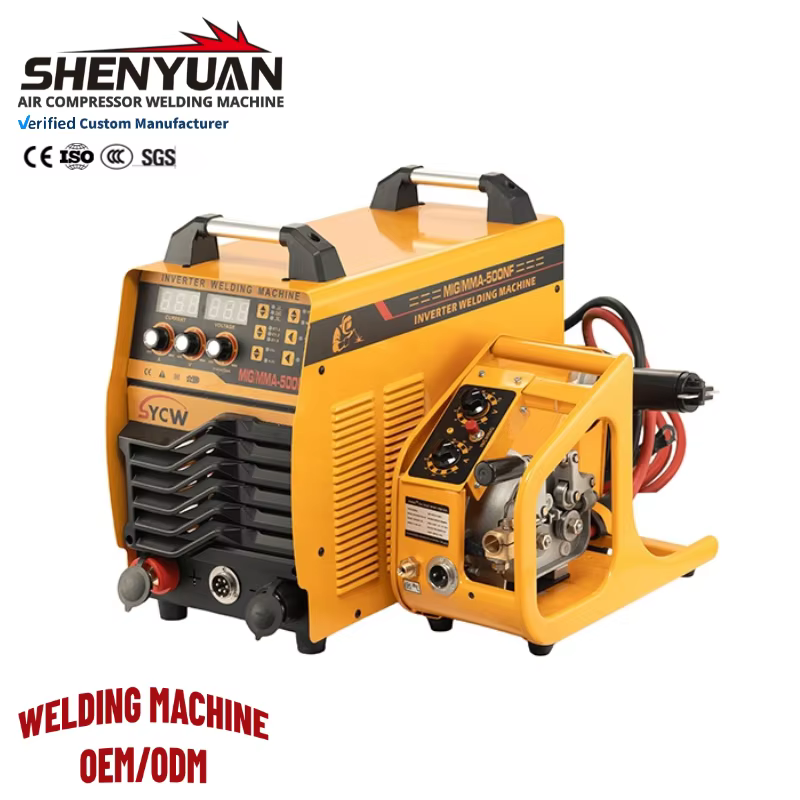 SHENYUAN IGBT INVERTER Gas Protection Welding Machine Portable Welder Manual Metal Arc Welder MIG/MMA-500NF