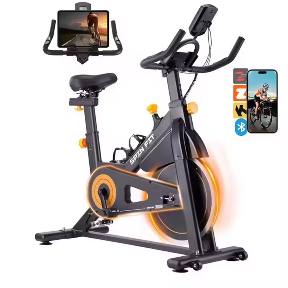 Professional Indoor Exercise Bike Quiet Adjustable Resistance Magnetic Brake System Home Use Spinning Bike