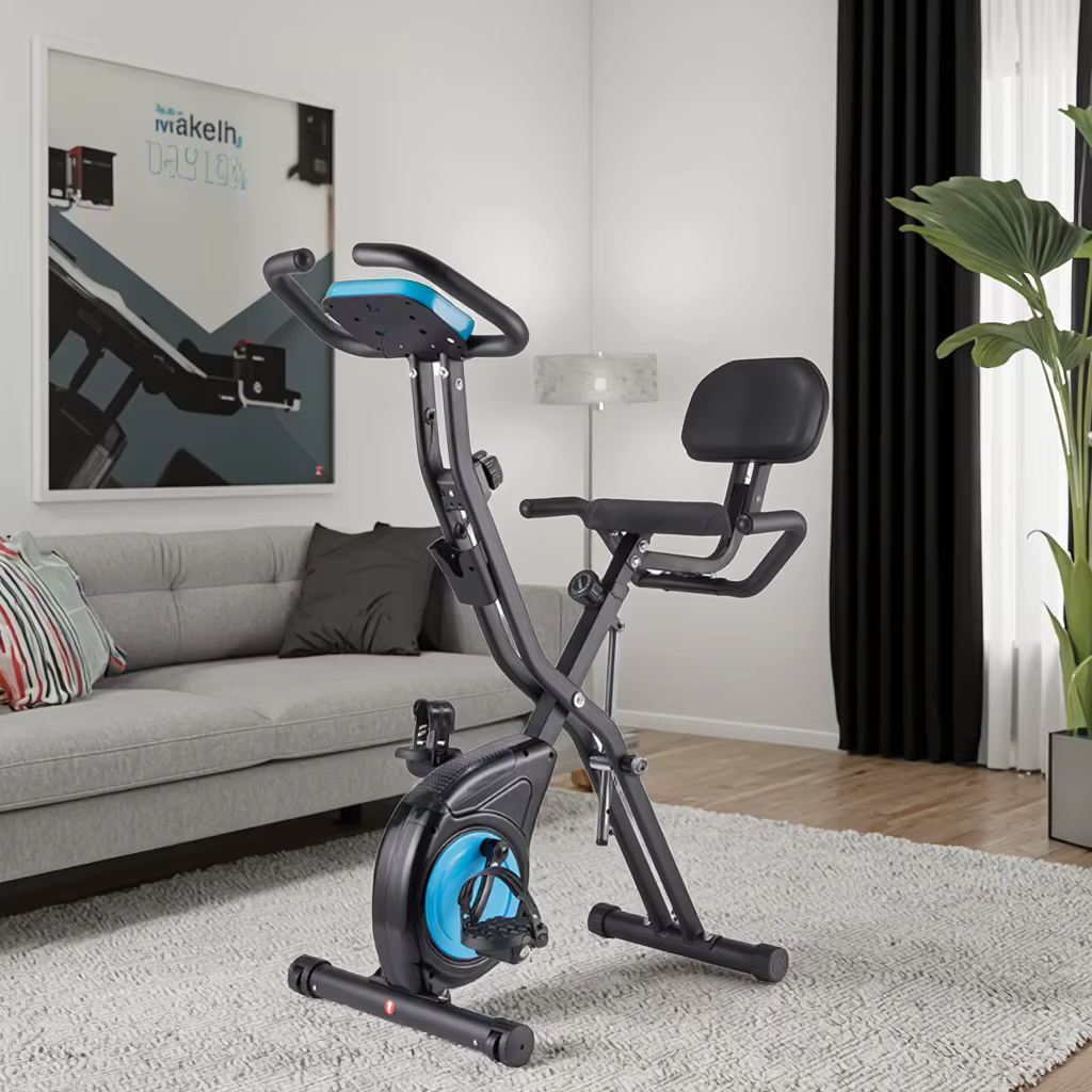 Premium Oem Factory Bike Gym Lightweight Steel Frame Saving Space Exercise Folding Bike