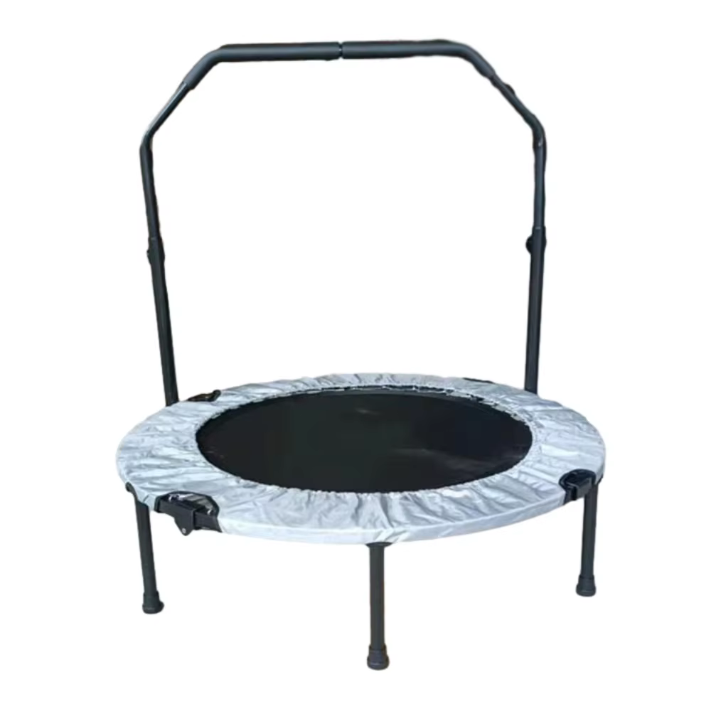 Attractive Price Resilience Trampoline Indoor Garden Workout Trampoline With Adjustable Handle