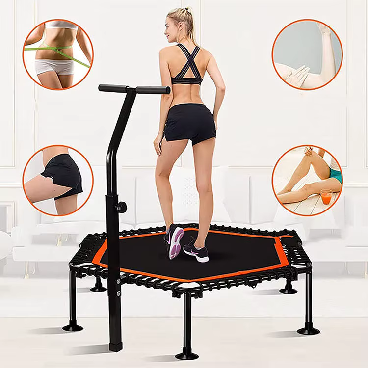 Wholesale Price Durable Mini Trampoline Adult and Kids Fitness Jumping Indoor Exercise Trampolines