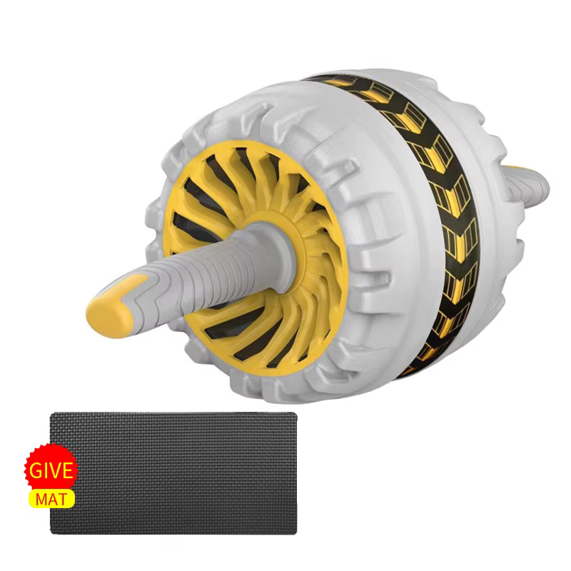 Universal Ab Wheel Roller Automatic Rebound Abdominal Fitness Ab Wheel Roller With Gift Mat