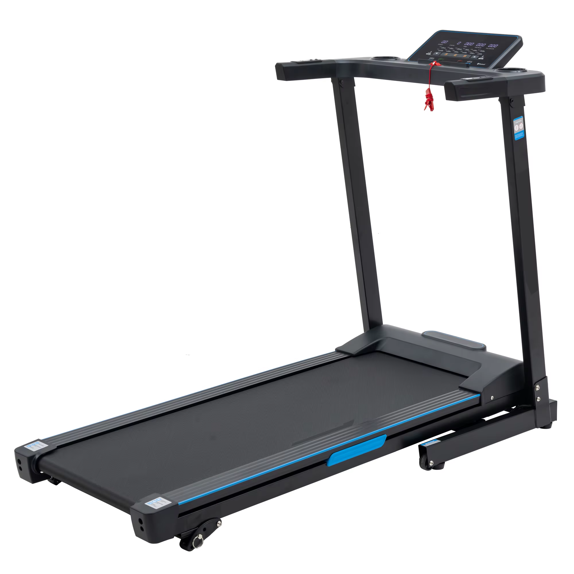 Shock-absorbing and Silent Folding Electric Treadmill Treadmill Machine Foldable for Home Use with Incline