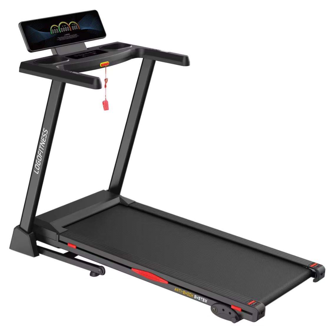 Customizable Logo Shock Absorption and Noise Reduction Electric Treadmill Running Professional Foldable Treadmill Machine