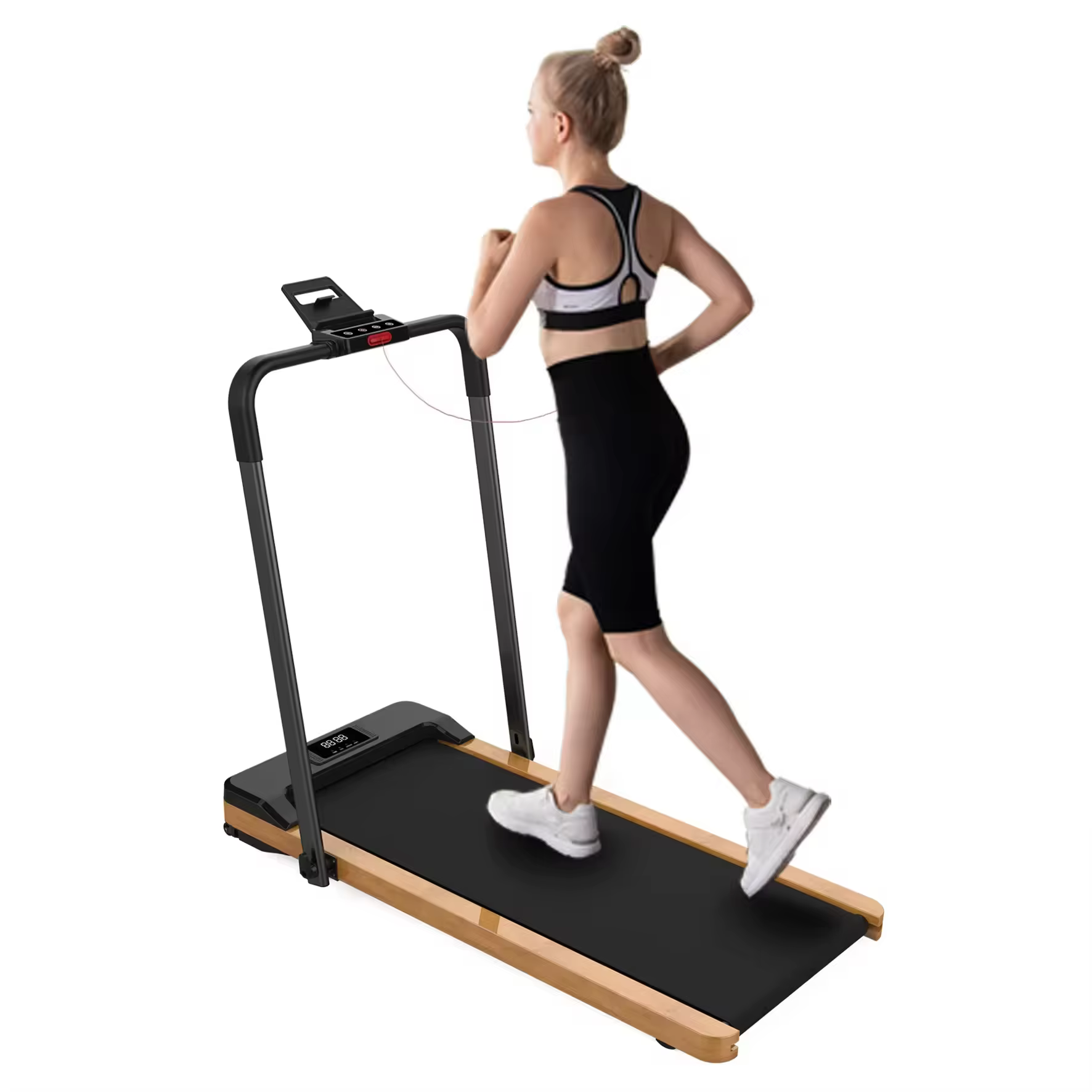 Chinese Dealers' Portable Folding Treadmill Low Noise Electric Wooden for New Energy and Environmental Protection