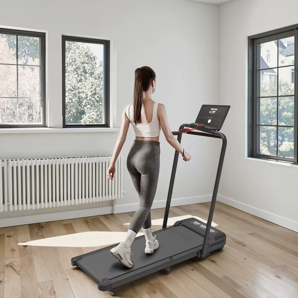 Compact Under-Desk Treadmill Walking Pad for Home Use and Body Building High Power Output