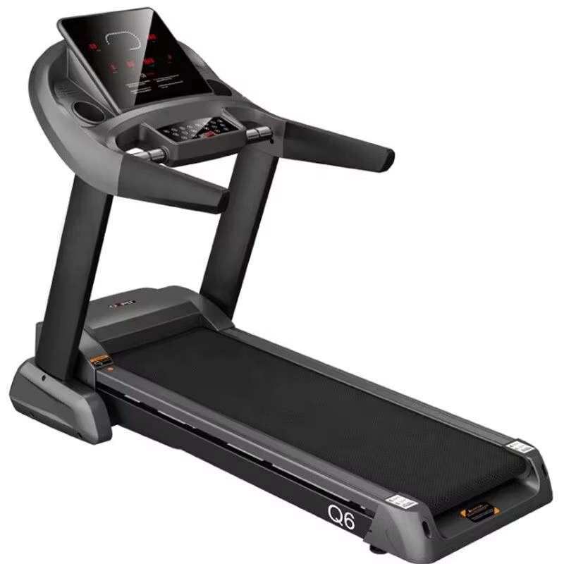 Gym Fitness Equipment 220lbs Weight Capaicty Aerobic Foldable Treadmills Machine Electric Steel LCD Screen Unisex Handheld 120KG