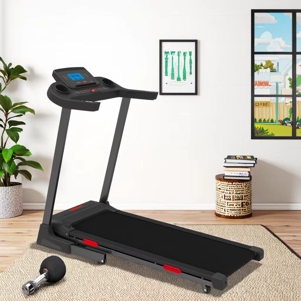 Shock-absorbing and Silent Treadmill with Incline Treadmill Foldable Electric for Home Use
