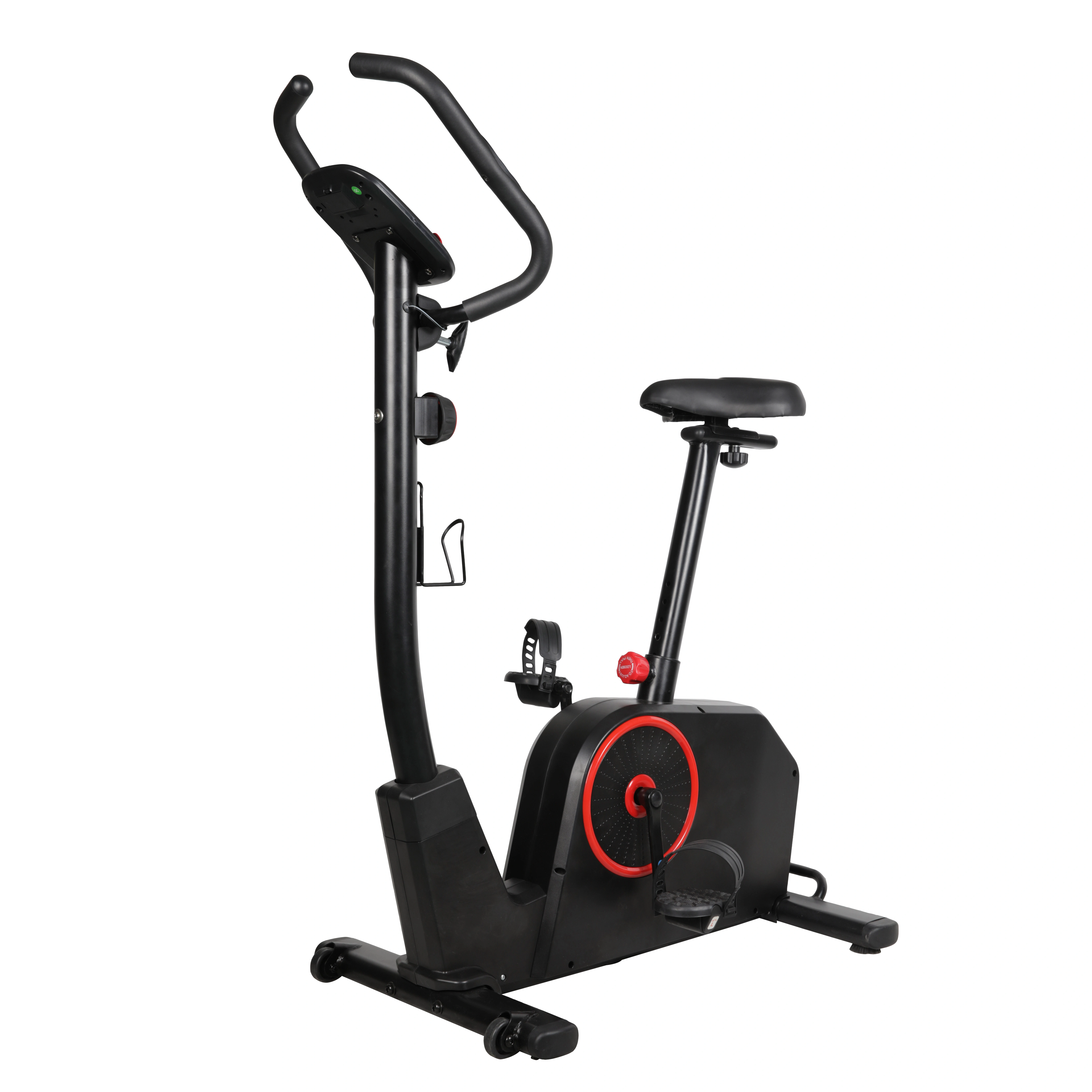 Custom Adjustable Height 8-Speed Magnetic Exercise Bike Steel Fitness Equipment for Home Use Vertical Fixed Design