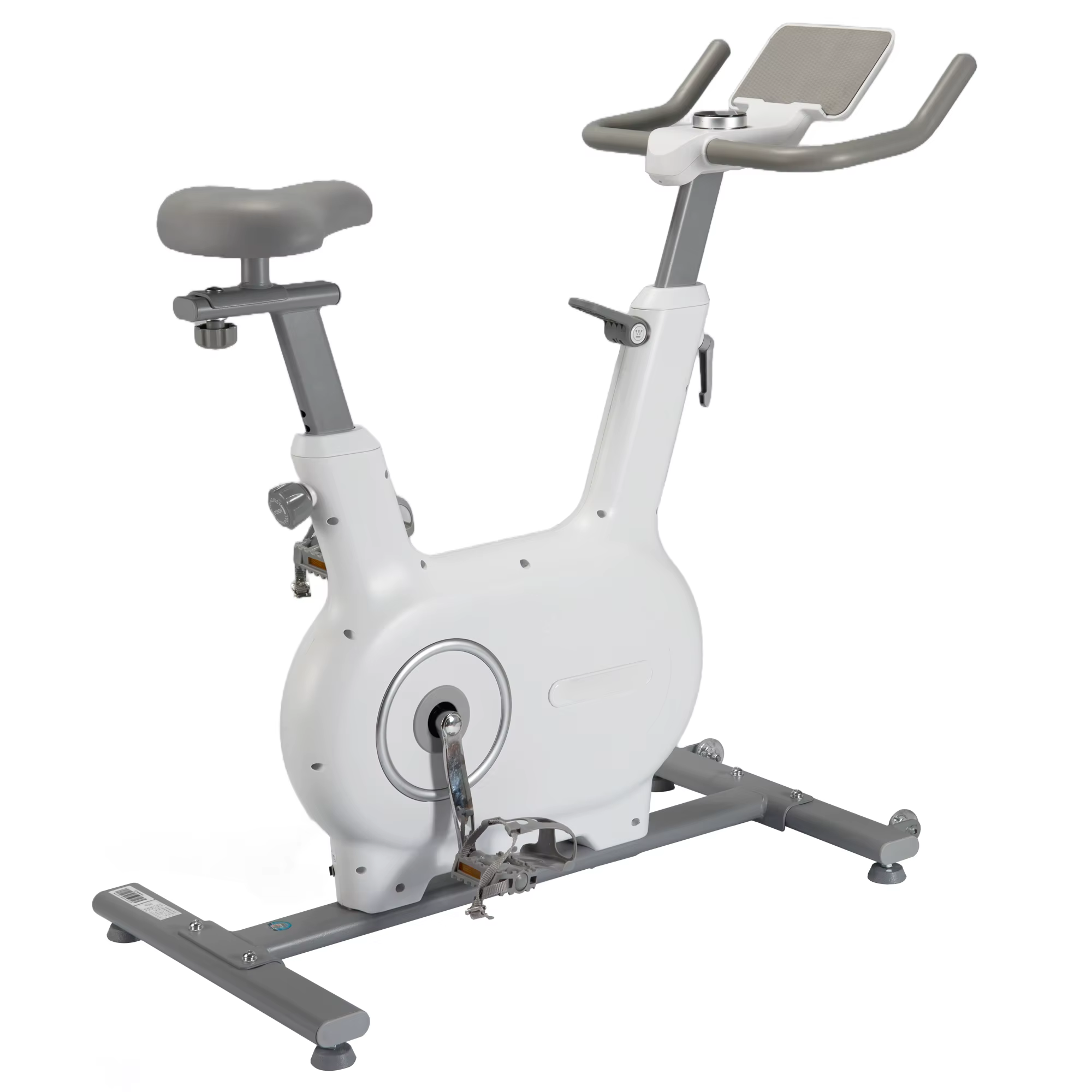Gymbopro White with Tablet Holder and Cup Holder Indoor Spinning Magnetic Exercise Bike