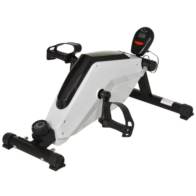 Mini Exercise Bike Magnetic Mini Cycle Pedal Exercise Exerciser Physical Digital Leg Foot Office Home Under Desk Bike for Home