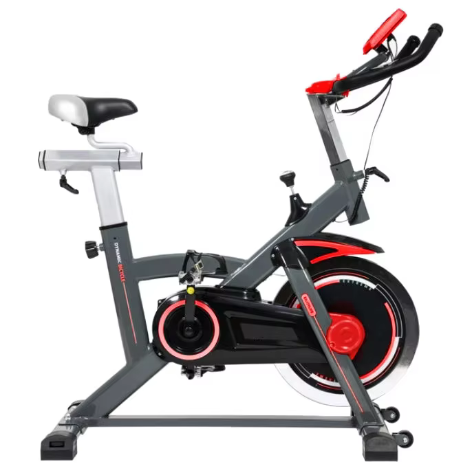 New Exercise Spinning Bike with 20 Kg Flywheel and Silence Fit System, Heart Rate Monitor, Handlebar and Adjustable Saddle