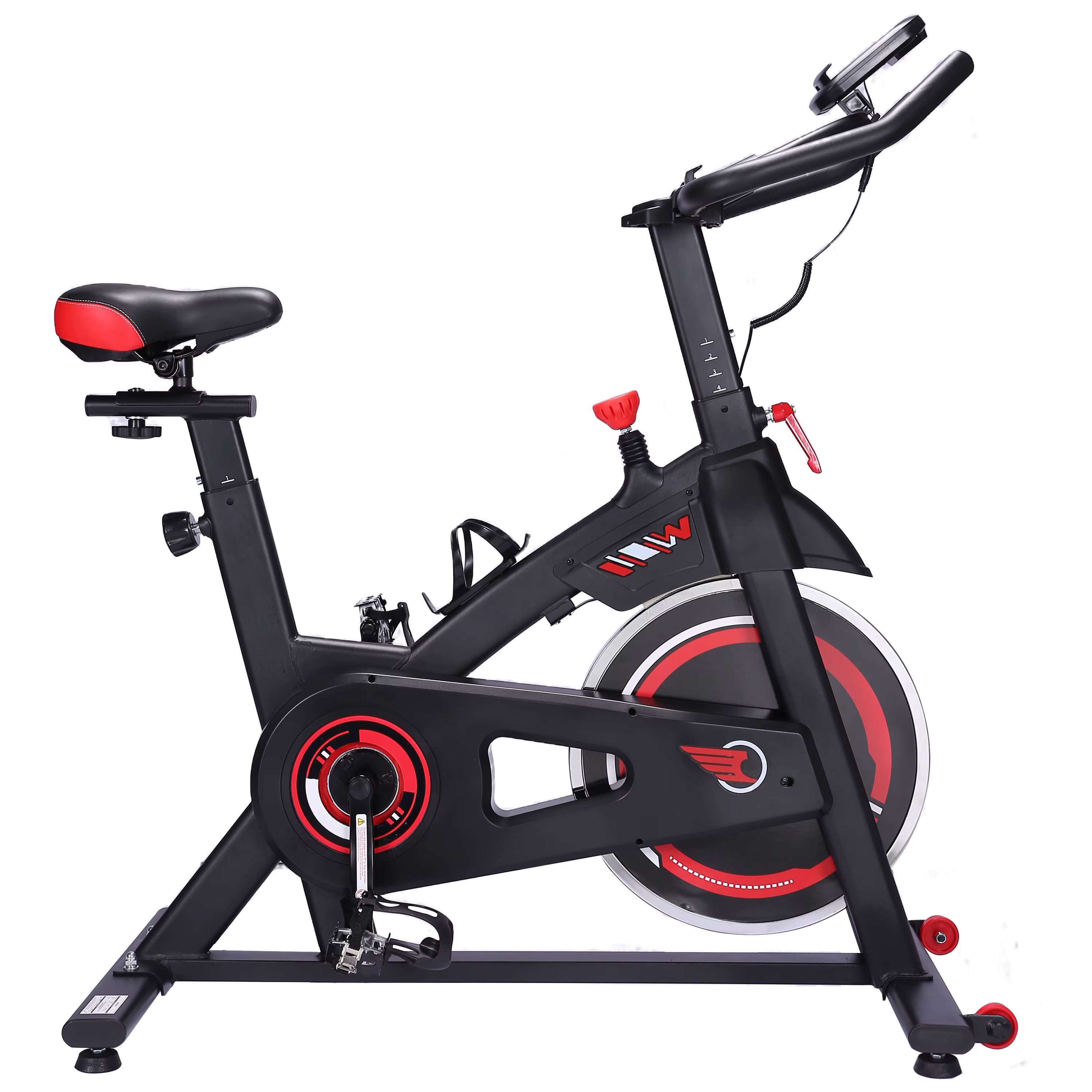 Gymbopro Higher Quality Indoor Spinning Exercise Bike with Height Adjustment for Home