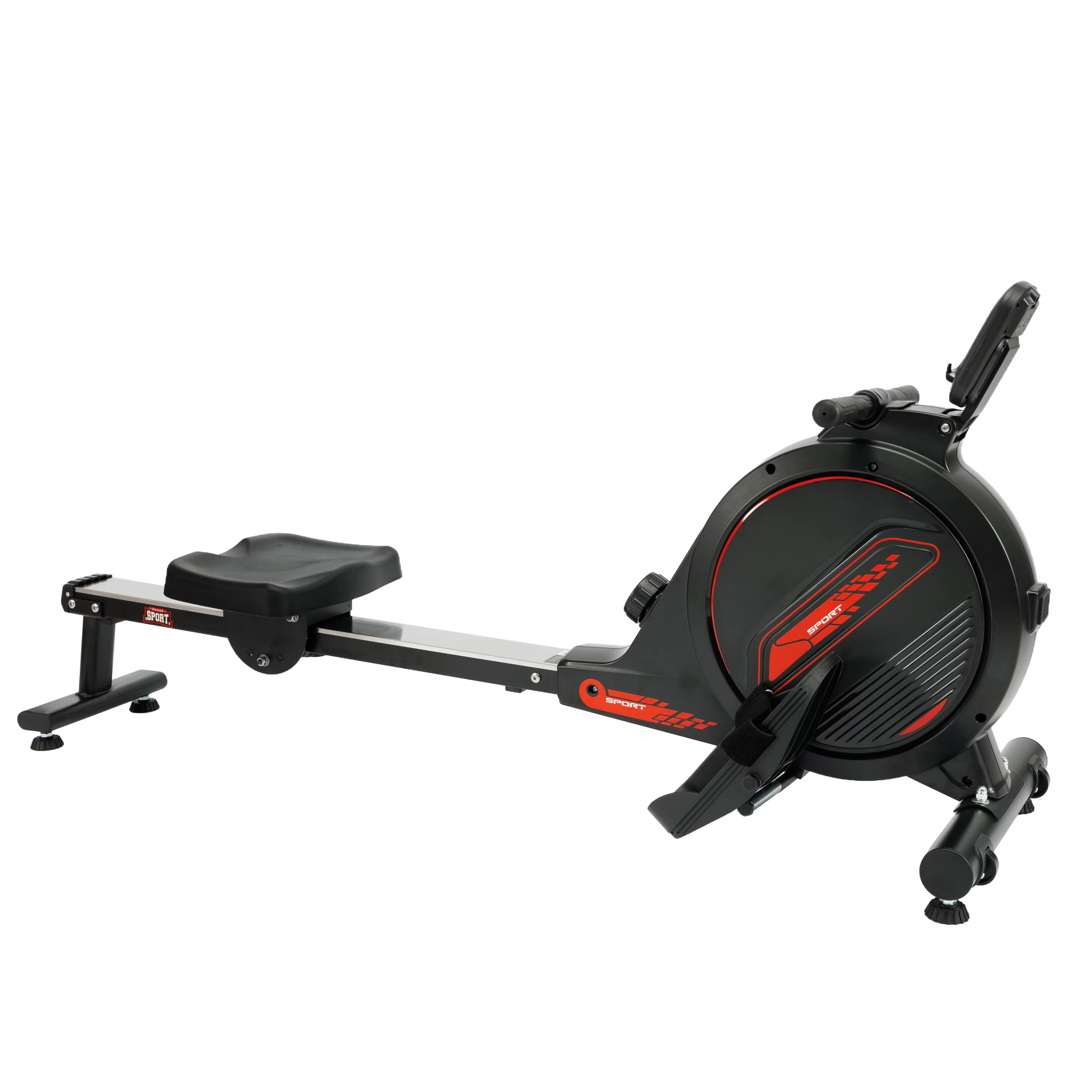 Gymbopro Portable Storage Sliding Rail Type Fitness Magnetic Rowing Machine Rowers for Home