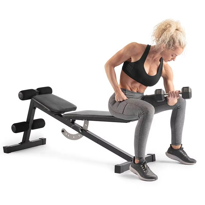 New Version Adjustable Strength Training Bench for Body Workout with Fast Folding Weight Bench