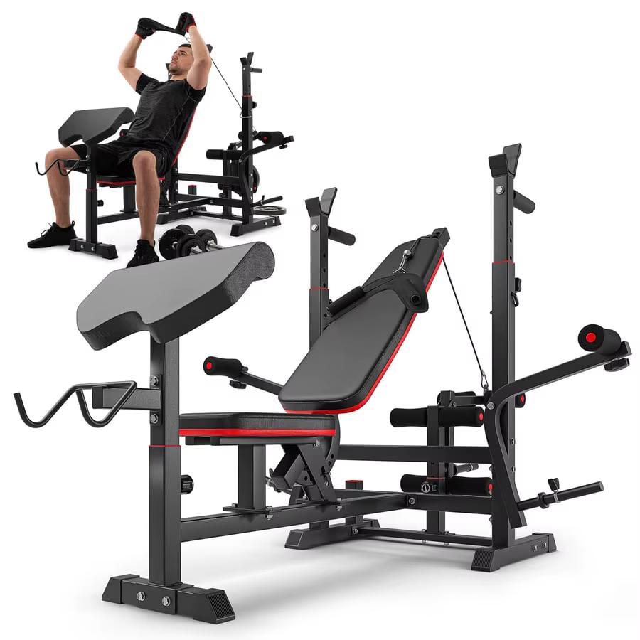 Gymbopro Multifunctional Adjustable Weight Bench,workout Bench for Home Gym