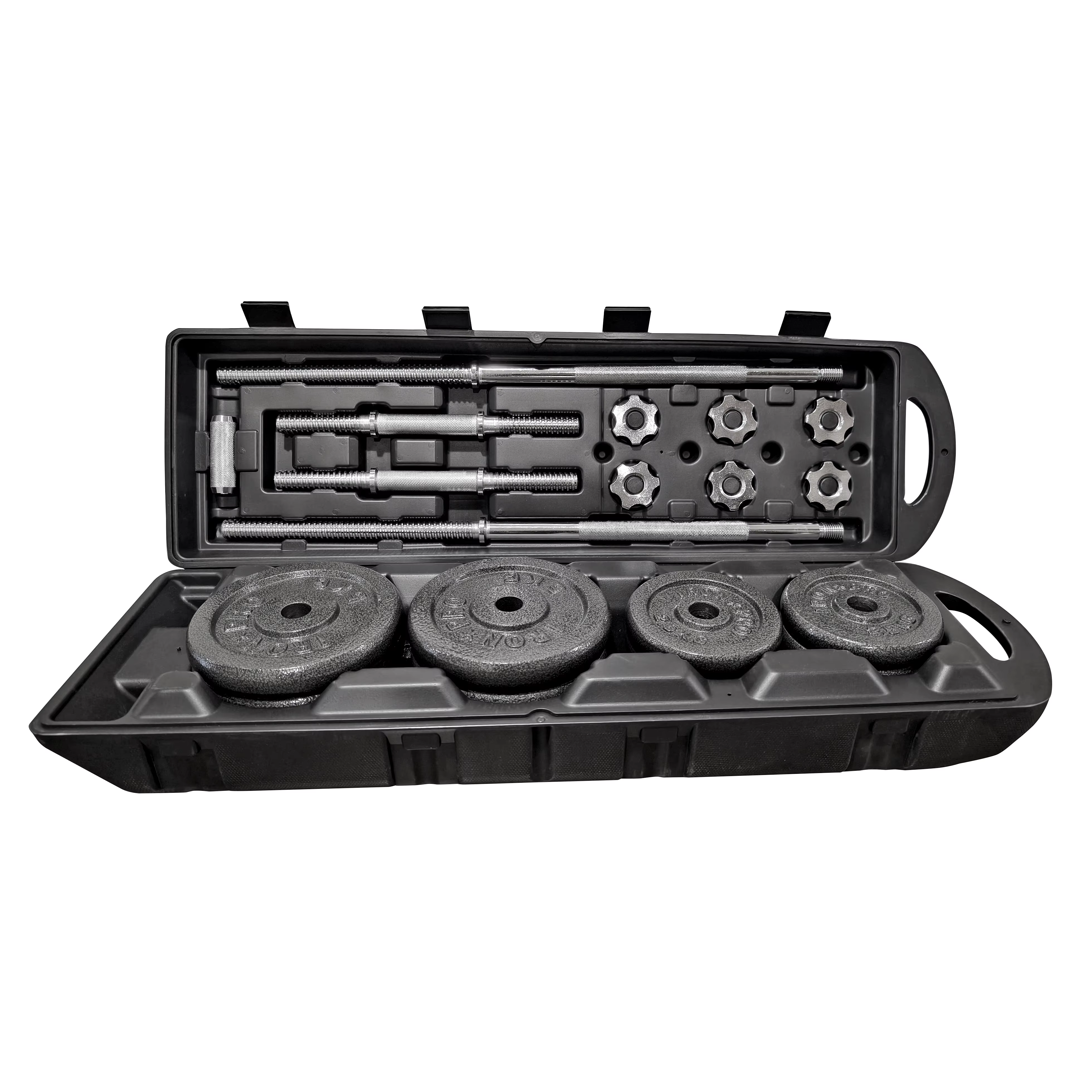 Gymbopro Wholesale Foundry Iron 50kg Barbell Dumbbell Set With Portable Packaging
