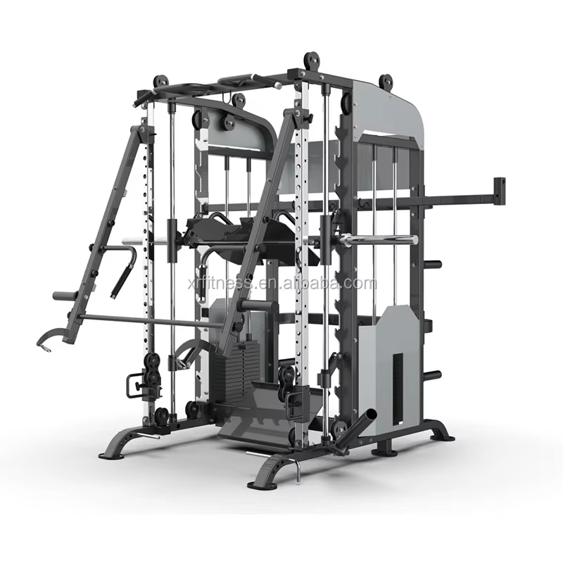 Home Gym Multi-Functional Trainer Smith Machine Steel Fitness Equipment for Chest Exercise Home Use