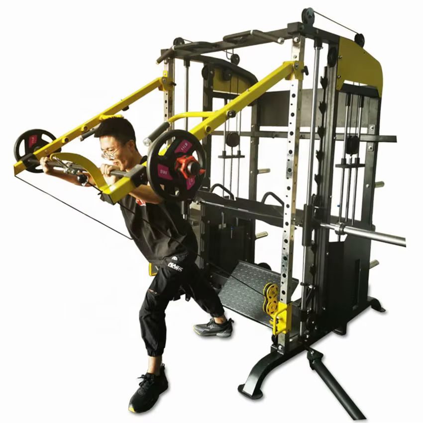 USA French Fitness Functional Trainer Smith & Squat Rack Machine