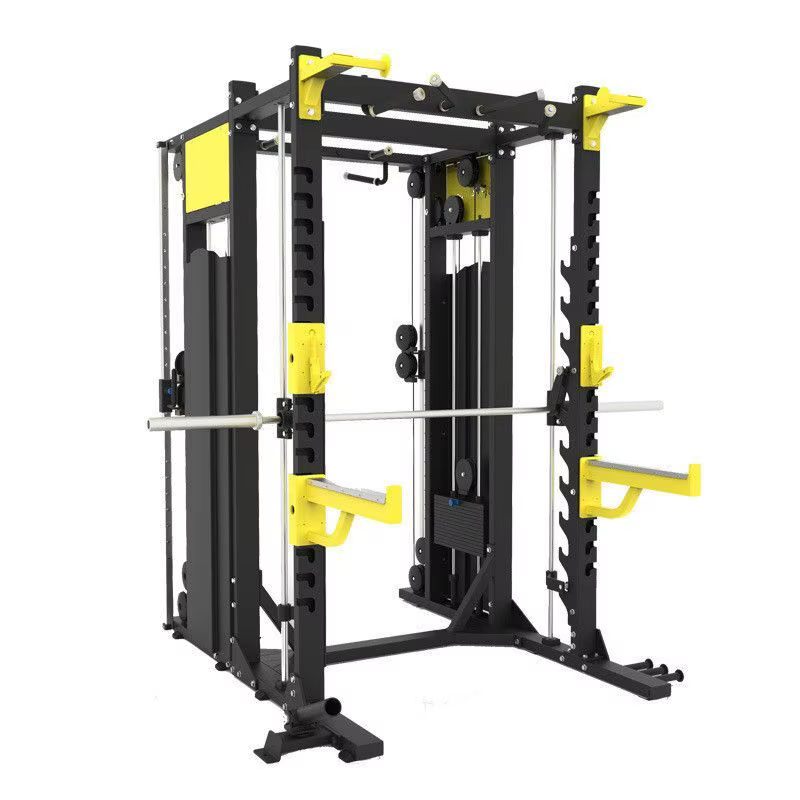 New Design 4 in 1 Multi Functional Trainer Cable Crossover Smith Machine with Squat Rack