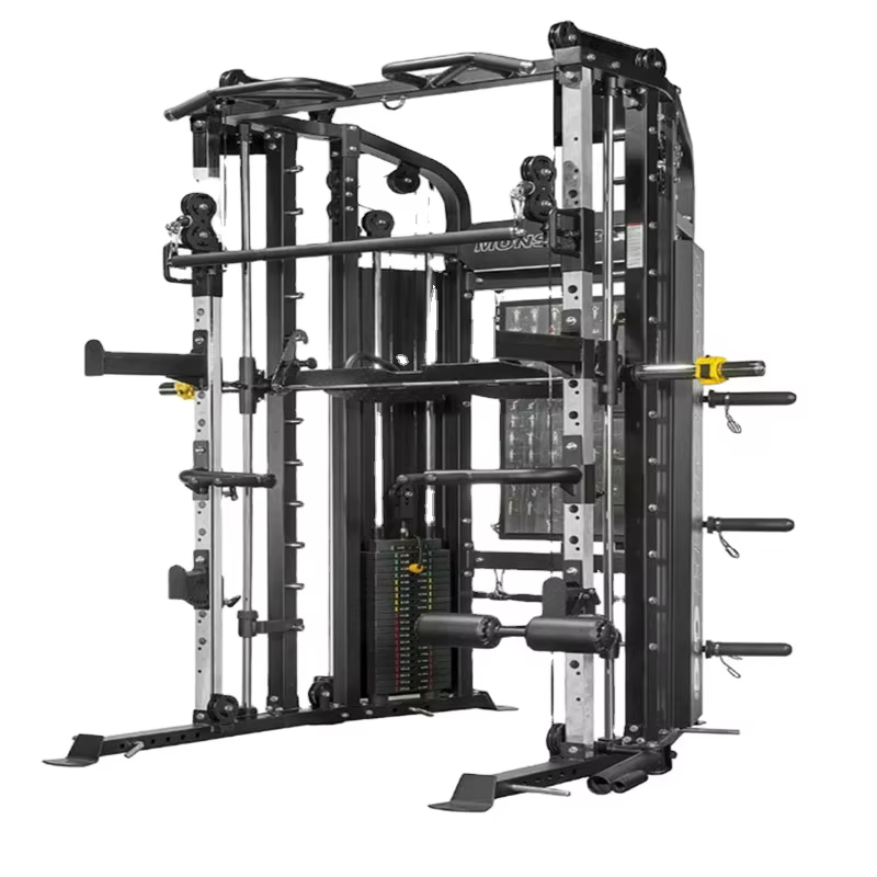 Commercial All in One Power Rack Cable Crossover Squat Dips Combo Multi Smith Machine