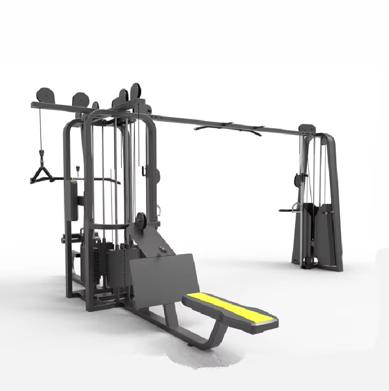 HOT Commercial Weight Bench Press Leg Curl Home Adjustable Bench Weight 5-station Multi Gym Equipment